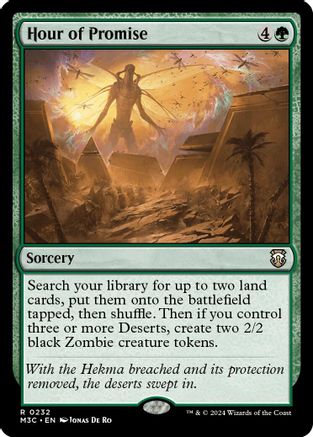 Hour of Promise (Ripple Foil) (232) [Commander: Modern Horizons 3]  Foil