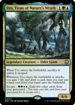 Uro, Titan of Nature's Wrath (Ripple Foil) (277) [Commander: Modern Horizons 3]  Foil