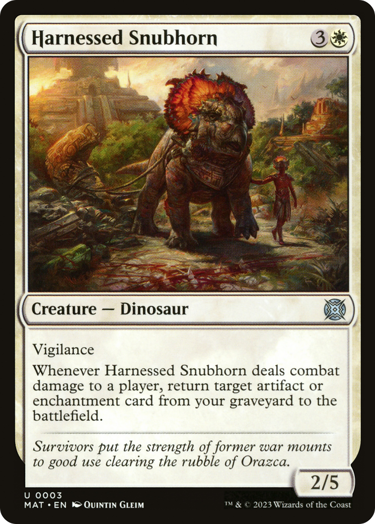 Harnessed Snubhorn [March of the Machine: The Aftermath] Foil