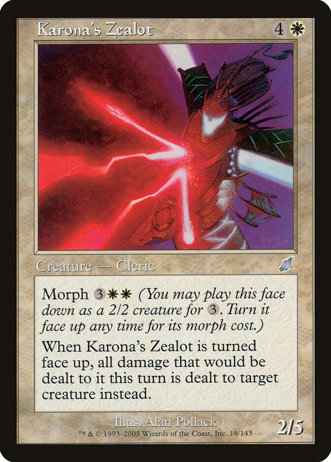 Karona's Zealot 18 (Scourge)  - Foil