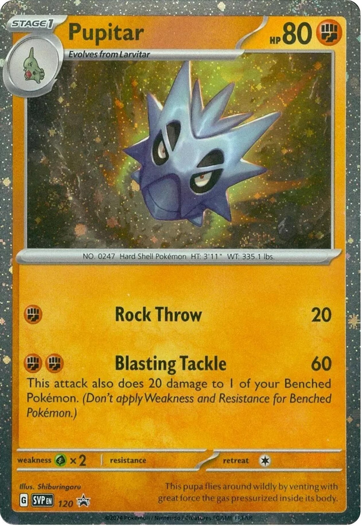 Pupitar 120- SV Scarlet & Violet Promo Cards Holofoil