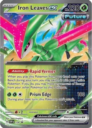 Iron Leaves ex 128- SV Scarlet & Violet Promo Cards Holofoil