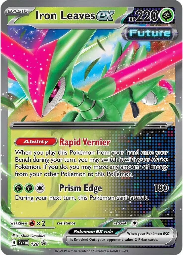 Iron Leaves ex 128- SV Scarlet & Violet Promo Cards Holofoil