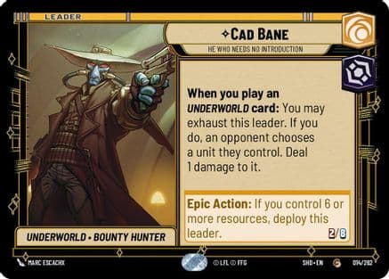 Cad Bane - He Who Needs No Introduction |  (014/262)  [Shadows of the Galaxy]