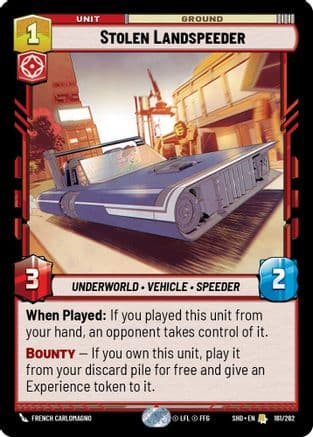 Stolen Landspeeder | Foil (161/262)  [Shadows of the Galaxy]