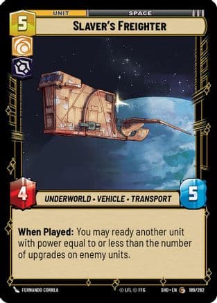 Slaver's Freighter | Foil (189/262)  [Shadows of the Galaxy]
