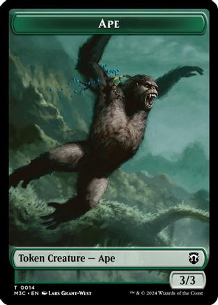 Ape // Plant Double-Sided Token (14 // 26) [Commander: Modern Horizons 3]