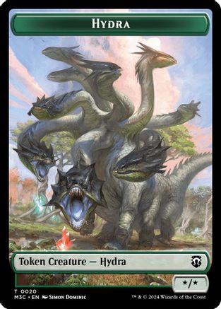 Hydra // Boar Double-Sided Token (20 // 17) [Commander: Modern Horizons 3]