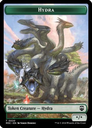 Hydra // Boar Double-Sided Token (20 // 17) [Commander: Modern Horizons 3]