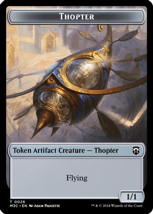 Thopter // Copy Double-Sided Token (26 // 1) [Commander: Modern Horizons 3]
