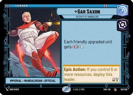 Gar Saxon - Viceroy of Mandalore |  (001/262)  [Shadows of the Galaxy]