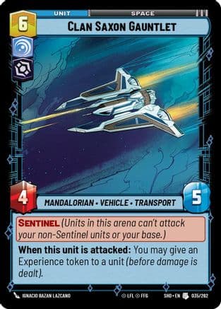 Clan Saxon Gauntlet | Foil (035/262)  [Shadows of the Galaxy]