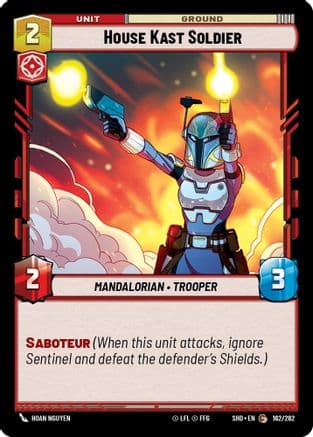 House Kast Soldier | Foil (162/262)  [Shadows of the Galaxy]