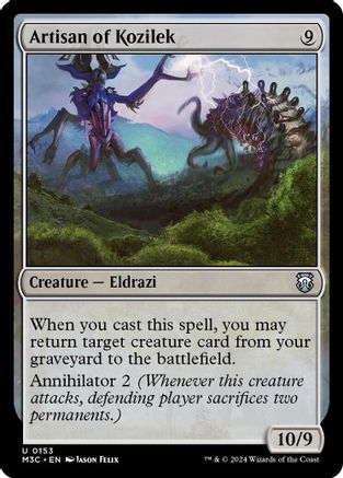 Artisan of Kozilek (Ripple Foil) |  Foil (153) [Modern Horizons 3 Commander]