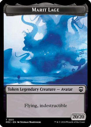 Marit Lage (Ripple Foil) // Sand Warrior Double-Sided Token (11 // 23) [Commander: Modern Horizons 3]  Foil