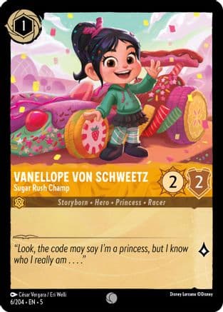 Vanellope von Schweetz - Sugar Rush Champ (6/204) [Shimmering Skies] Cold Foil
