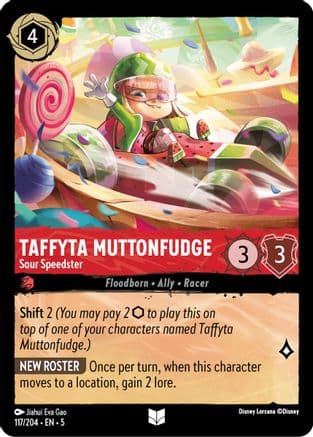 Taffyta Muttonfudge - Sour Speedster (117/204) [Shimmering Skies] Cold Foil