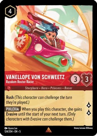 Vanellope von Schweetz - Random Roster Racer (124/204) [Shimmering Skies] Cold Foil