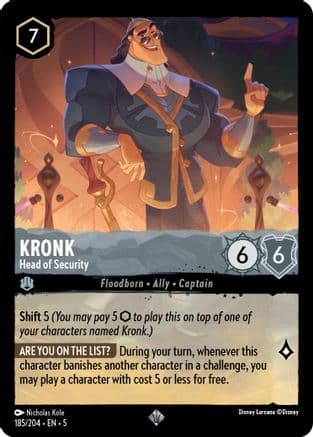 Kronk - Head of Security (185/204) [Shimmering Skies] Cold Foil
