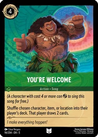 You're Welcome (96/204) [Shimmering Skies] Cold Foil