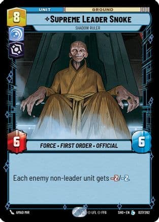 Supreme Leader Snoke - Shadow Ruler |  (037/262)  [Shadows of the Galaxy]