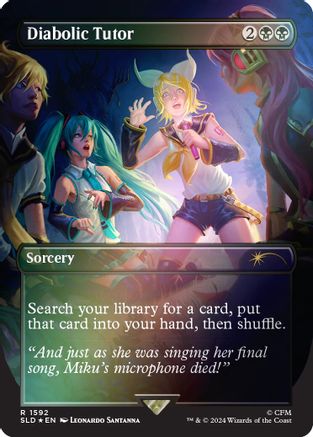Diabolic Tutor (1592) (Rainbow Foil) (1592) [Secret Lair Drop Series]  Foil