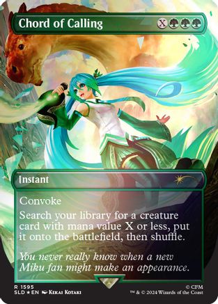 Chord of Calling (Rainbow Foil) (1595) [Secret Lair Drop Series]  Foil