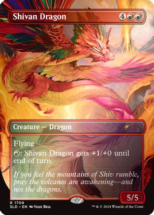 Shivan Dragon (Rainbow Foil) (1709) [Secret Lair Drop Series]  Foil