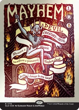 Mayhem Devil (Rainbow Foil) (1715) [Secret Lair Drop Series]  Foil