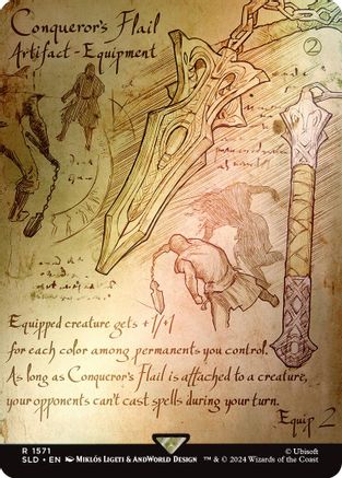 Conqueror's Flail (Rainbow Foil) (1571) [Secret Lair Drop Series]  Foil