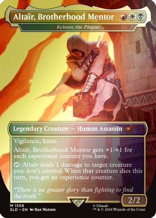 Altair, Brotherhood Mentor - Kelsien, the Plague (Rainbow Foil) (1558) [Secret Lair Drop Series]  Foil