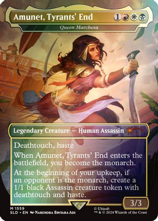 Amunet, Tyrants' End - Queen Marchesa (Rainbow Foil) (1559) [Secret Lair Drop Series]  Foil