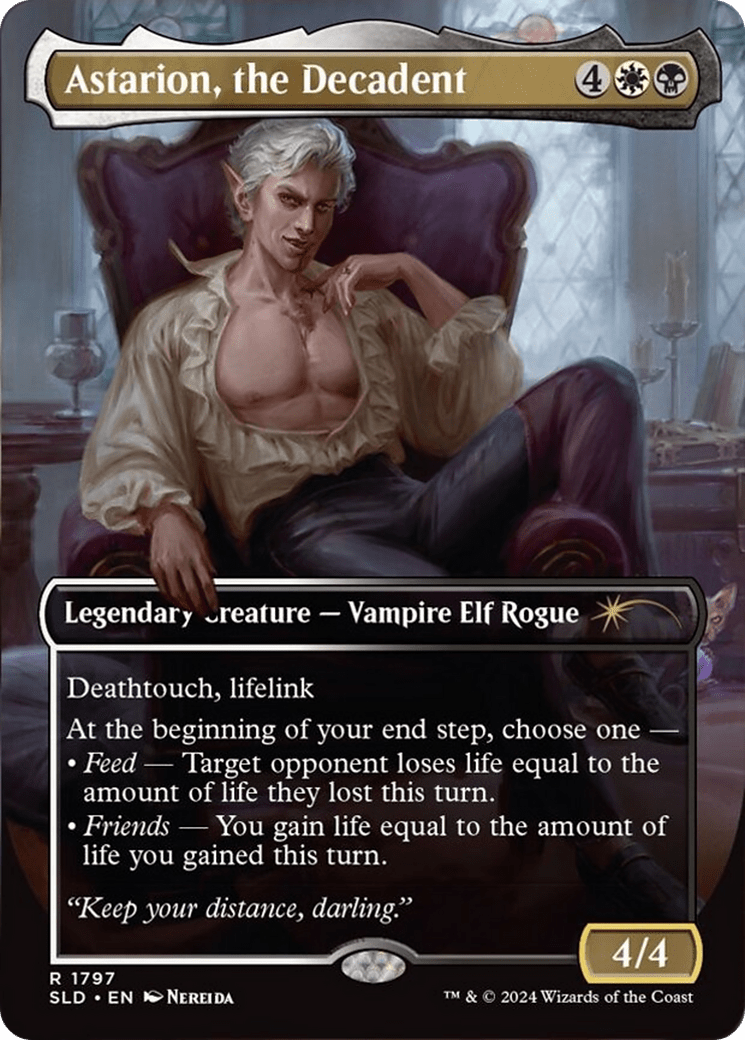Astarion, the Decadent (SLD-1797) - Secret Lair Drop (Borderless) Foil