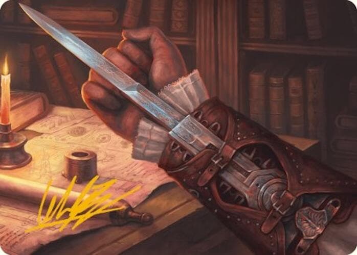 Hidden Blade Art Card (Gold-Stamped Signature) [Assassin's Creed Art Series] Foil