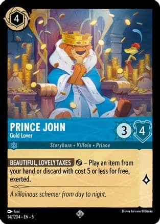 Prince John - Gold Lover (147/204) [Shimmering Skies] Cold Foil