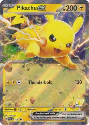 Pikachu ex (Pikachu ) 106- Battle Academy 2024 Holofoil