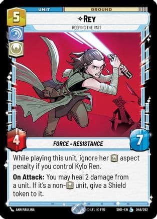 Rey - Keeping the Past | Foil (046/262)  [Shadows of the Galaxy]