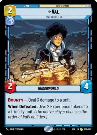 Val - Loyal to the End | Foil (058/262)  [Shadows of the Galaxy]