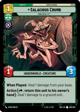 Salacious Crumb - Obnoxious Pet | Foil (080/262)  [Shadows of the Galaxy]
