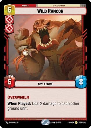 Wild Rancor | Foil (158/262)  [Shadows of the Galaxy]