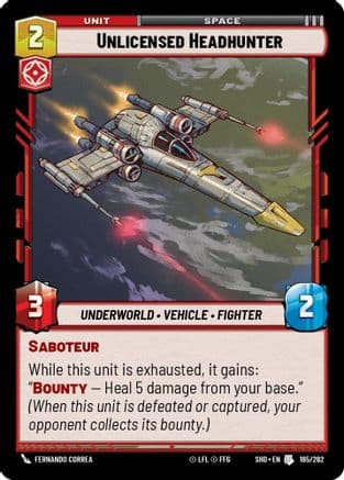 Unlicensed Headhunter | Foil (165/262)  [Shadows of the Galaxy]