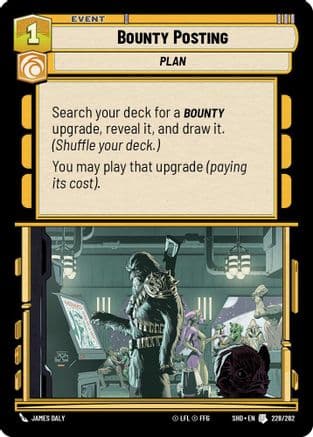 Bounty Posting | Foil (228/262)  [Shadows of the Galaxy]