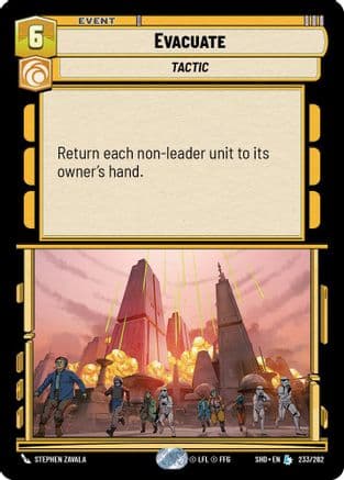 Evacuate | Foil (233/262)  [Shadows of the Galaxy]