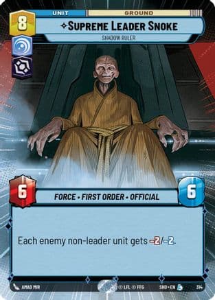 Supreme Leader Snoke - Shadow Ruler (Hyperspace) |  (314)  [Shadows of the Galaxy]