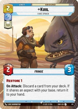 Kuiil - I Have Spoken (Hyperspace) | Foil (317)  [Shadows of the Galaxy]