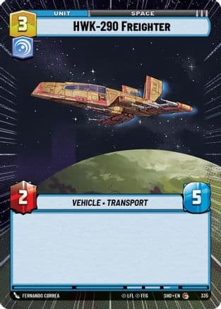 HWK-290 Freighter (Hyperspace) | Foil (335)  [Shadows of the Galaxy]