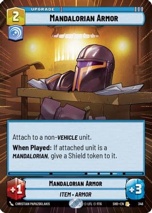 Mandalorian Armor (Hyperspace) | Foil (346)  [Shadows of the Galaxy]