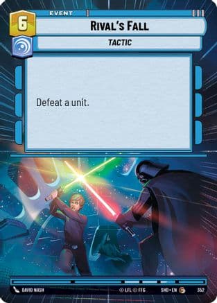 Rival's Fall (Hyperspace) | Foil (352)  [Shadows of the Galaxy]