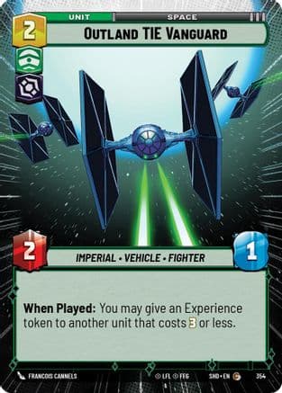 Outland TIE Vanguard (Hyperspace) | Foil (354)  [Shadows of the Galaxy]