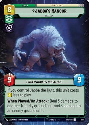 Jabba's Rancor - Pateesa (Hyperspace) | Foil (360)  [Shadows of the Galaxy]